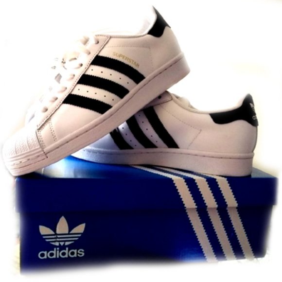 New Women's Adidas Superstar Genuine Leather Fashionable Sneakers/Athletic/Tenni - Picture 10 of 14